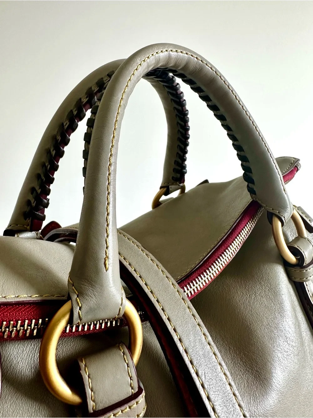 Dooney & Bourke Light Taupe Florentine Satchel EUC